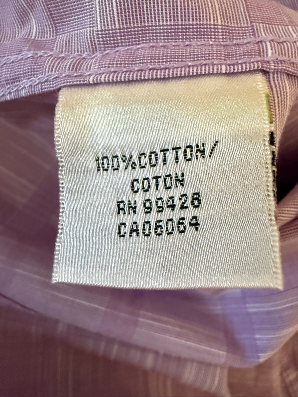 Bugatchi Men's Lavender Flip Cuff Button-Down Cotton Shirt - L - Picture 6 of 7
